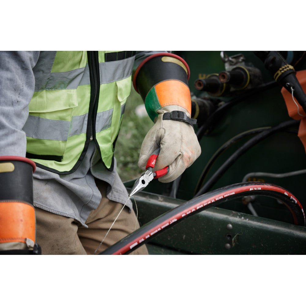 Milwaukee MT555 8" Long Nose Comfort Grip Pliers - Made In USA - Image 5