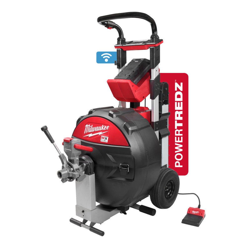 Milwaukee MXF501-1CP MX FUEL Cordless Lithium-Ion Sewer Drum Machine POWERTREDZ