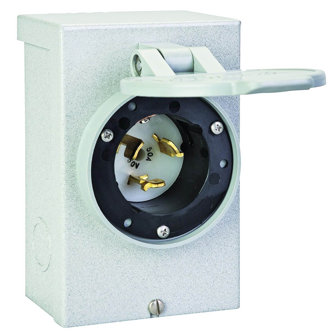 Reliance PB50 50-Amp 12,500-Watt 120/240-Volt Metallic Power Inlet Box