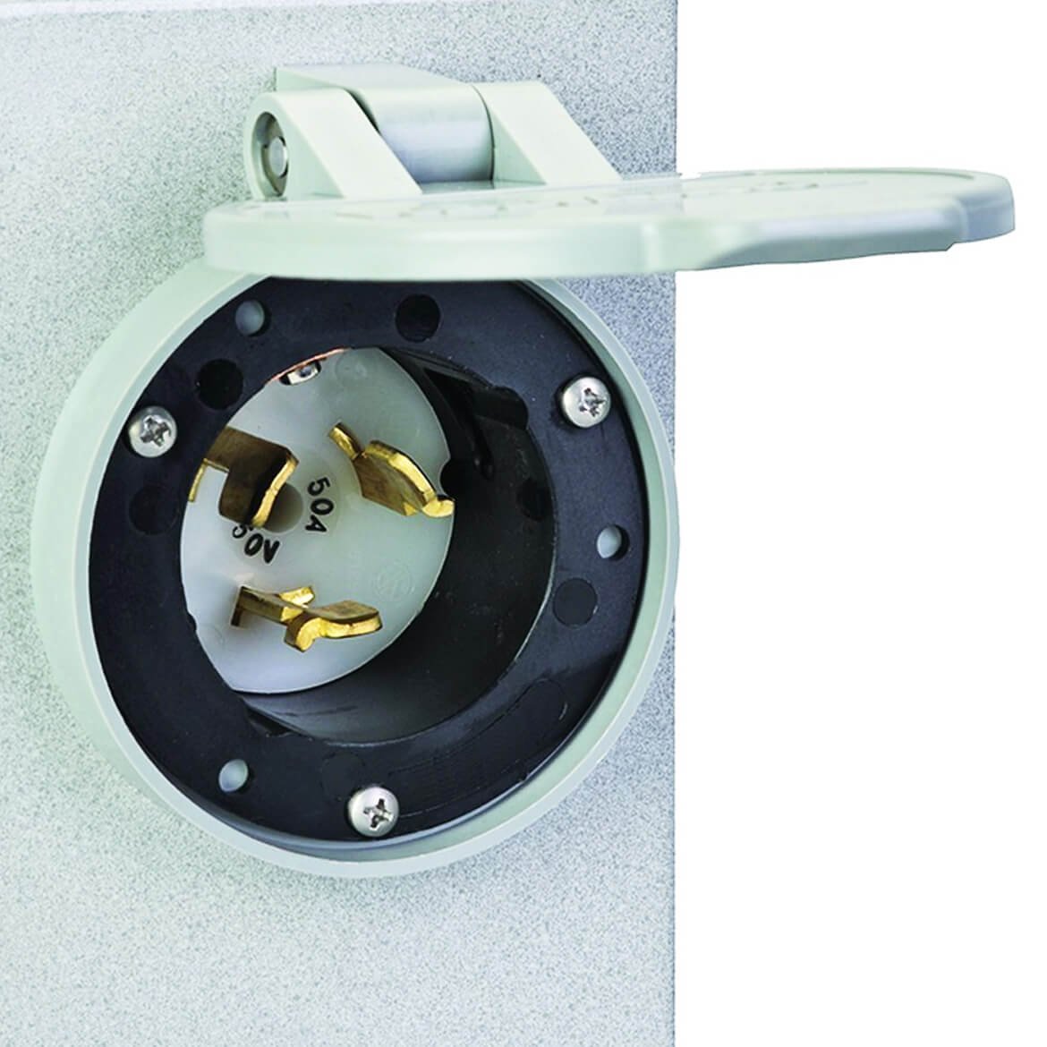 Reliance PB50 50-Amp 12,500-Watt 120/240-Volt Metallic Power Inlet Box - Image 2