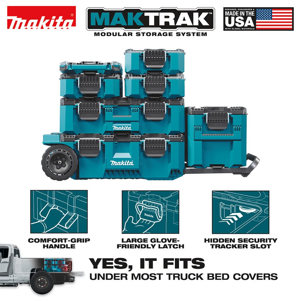 Makita T-90065 MAKTRAK Deep Compact Organizer w/ 5 Organizer Bins - Image 2