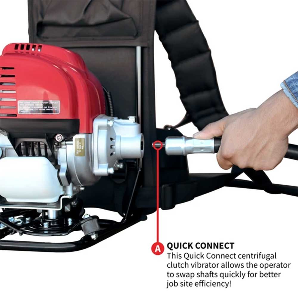 Tomahawk Power TVIBH+TVW10-P 1.6 HP Honda Concrete Vibrator w/ 10' Whip Backpack - Image 8