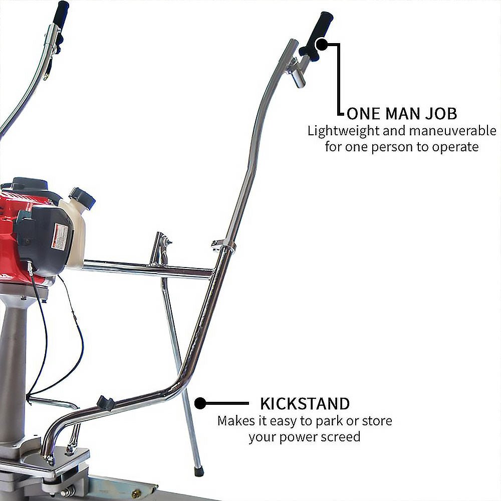 Tomahawk Power TVSA-H + TSB8-P 8ft Blade 1.8 HP GX35 Honda Power Screed Tool - Image 6