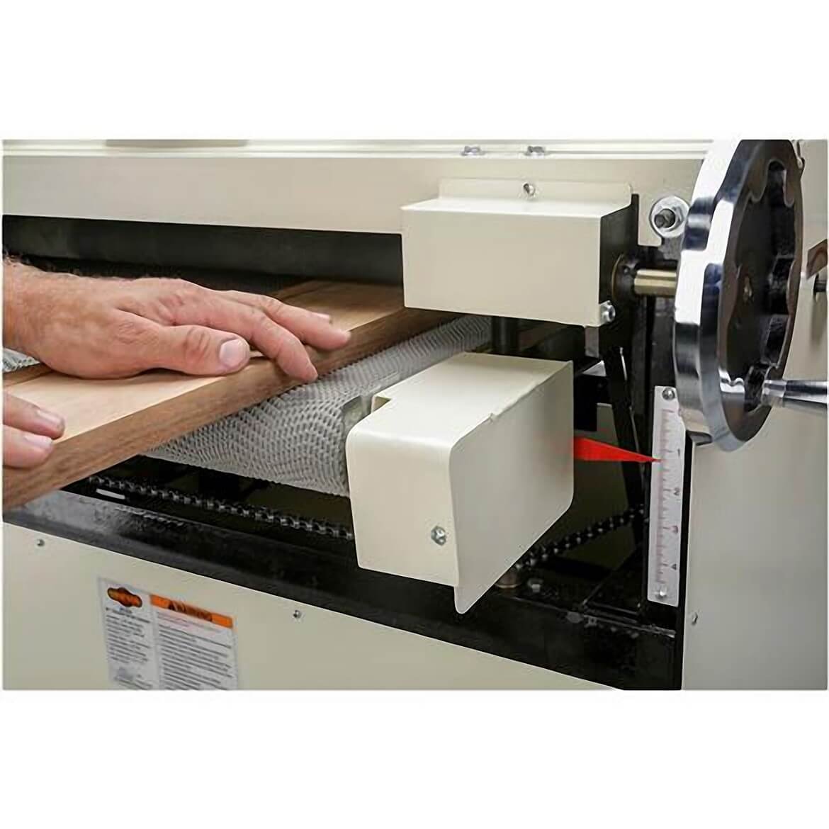 Shop Fox W1678 5 H.P. 26" Dual Drum Sander with Micro-Adjustable Rear Drum - Image 7