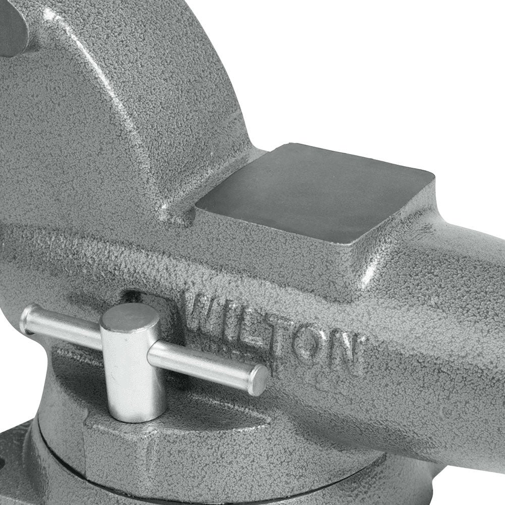 Wilton 28825 3-1/2" Combo Pipe/Bench Jaw Round Channel Vise w/ Swivel Base - Image 3