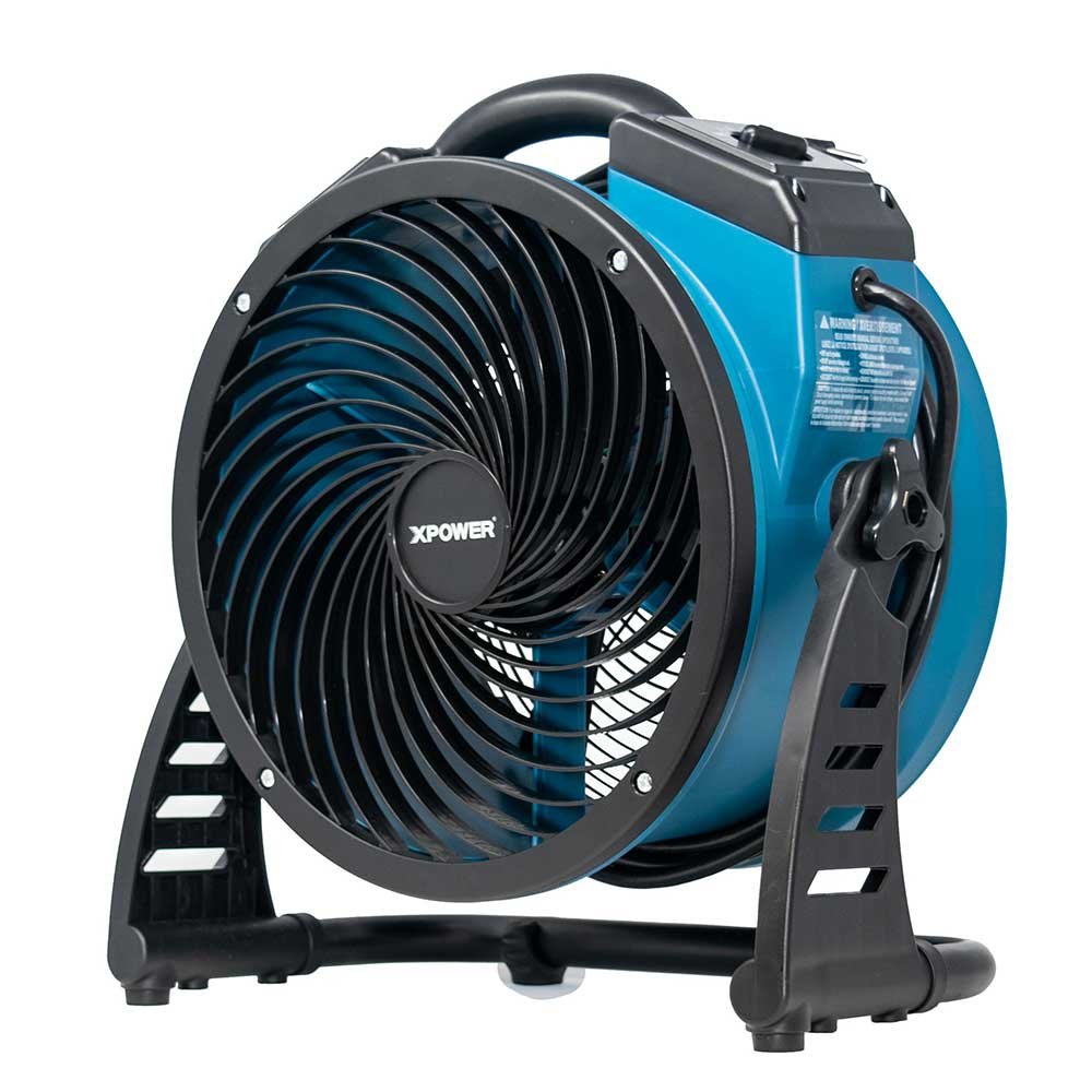 XPower FC-250AD 13” Brushless Air Circulator Utility Blower Fan w/ Power Outlets - Image 5
