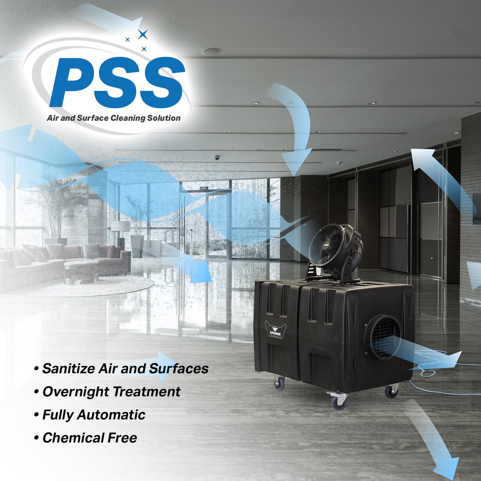 XPOWER PSS4 Everest PLUS Programmable Sanitizing System Auto Indoor Air Purifier - Image 7