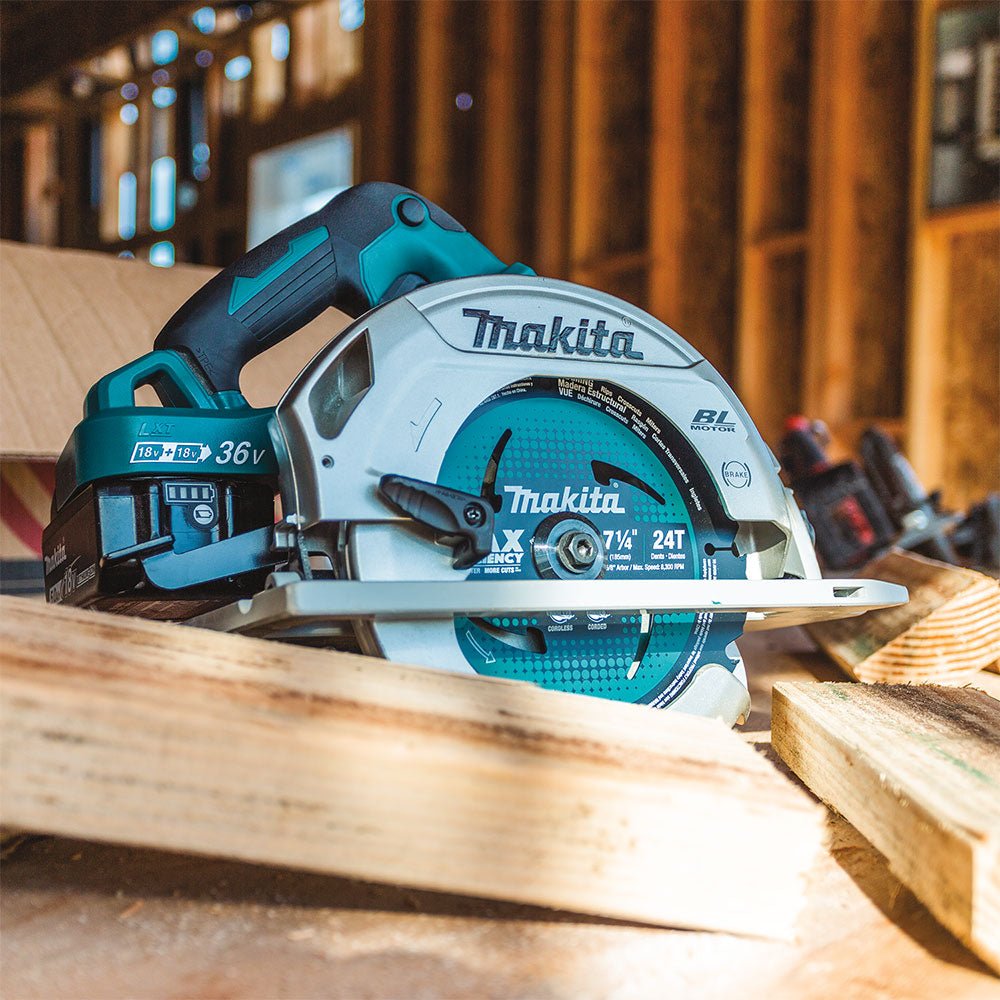 Makita XSH06PT 18V X2 LXT (36V) 7-1/4" Brushless Cordless Circular Saw Kit - Image 6