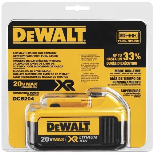 DeWALT DCB204 20V MAX Premium XR Lithium Ion Battery Pack - Image 2