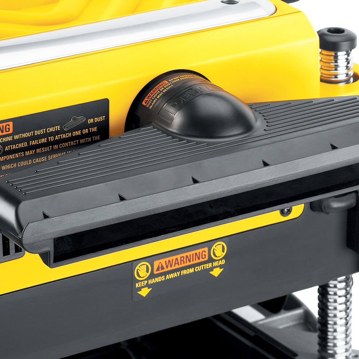 DeWALT DW735X 13-Inch Two-Speed Woodworking Thickness Planer + Tables & Knives - Image 4