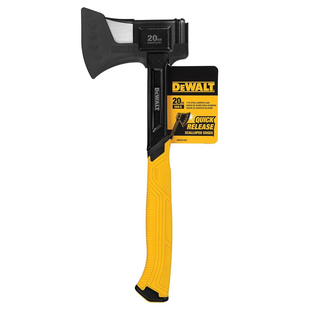 DeWALT DWHT51387 20-Ounce 1-Piece Scalloped Steel Camper's Axe - Image 6