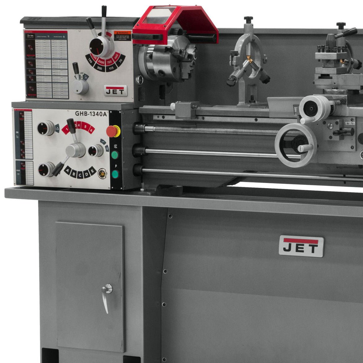 JET GHB-1340A 2-Hp 230V Quiet Operation Geared Head Bench Lathe - 321357A - Image 2