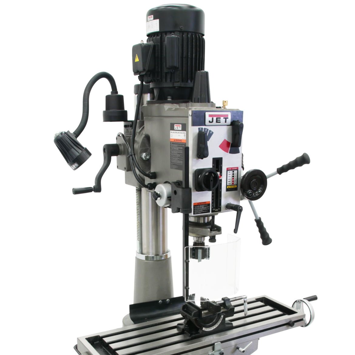 JET JMD-40GH 1-1/2-Hp 115/230V Round Column Geared Head Mill Drill - Image 2