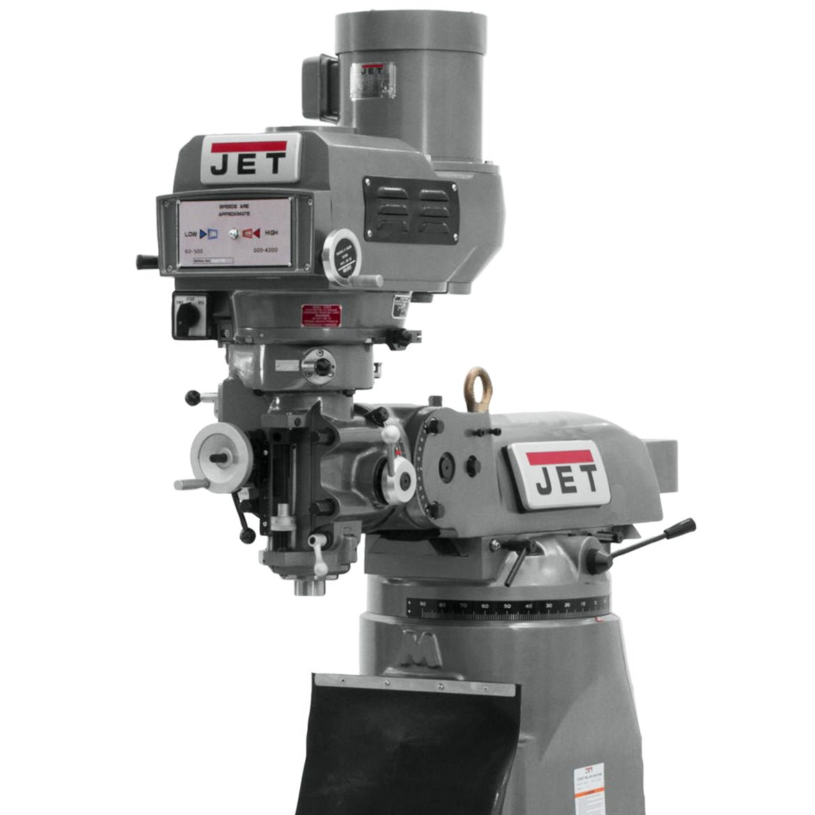 JET JTM-4VS 3-Hp 230/460V Heavy Duty Variable Speed Vertical Milling Machine - Image 2
