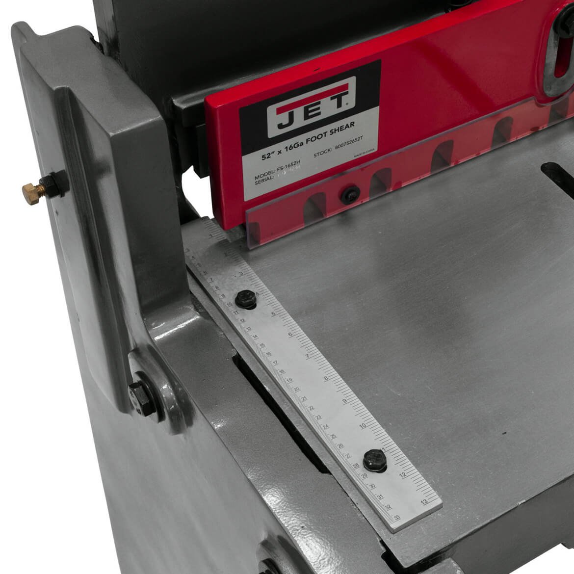 JET FS-1652J 52" x 16 Gauge High Quality Hardened Stainless Steel Foot Shear - Image 6