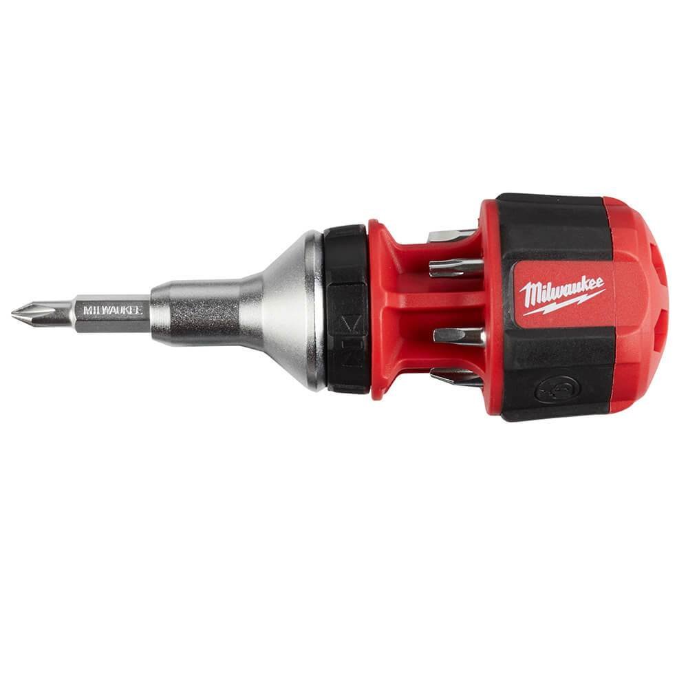 Milwaukee 48-22-2330 8-in-1 Hex Shank Compact Ratcheting Multi-Bit Driver - Image 2