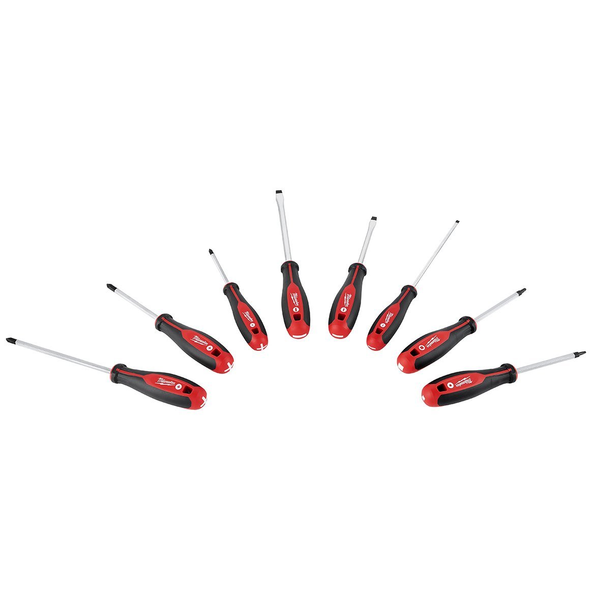Milwaukee 48-22-2718 Hex Wrench Ready Magnetic Tips Screwdriver Set w/ SQ - 8pc - Image 3
