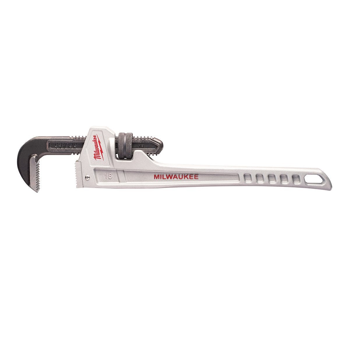 Milwaukee 48-22-7218 18-Inch Durable Aluminum Ergonomic Pipe Wrench - Image 3