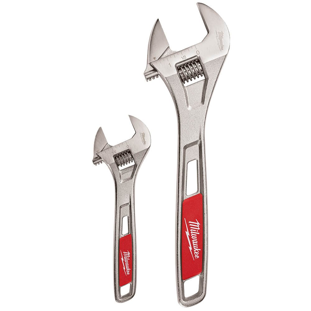 Milwaukee 48-22-7400 6 and 10-Inch Parallel Jaw Adjustable Wrench Set - 2pc - Image 2