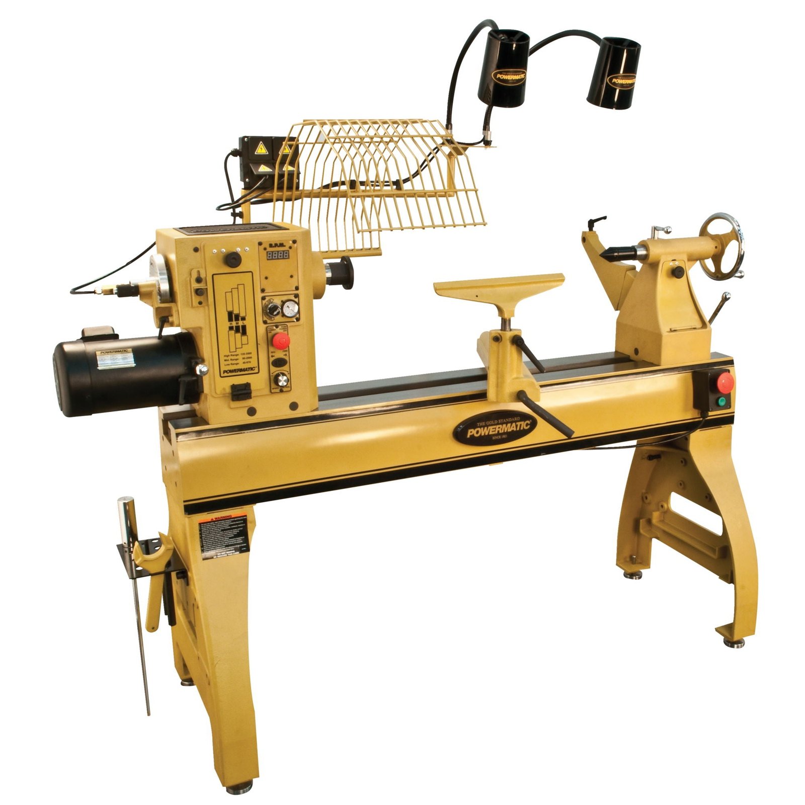 Powermatic 4224B Lathe w/ Lamp Kit 3HP 3PH 220V - 1794224K