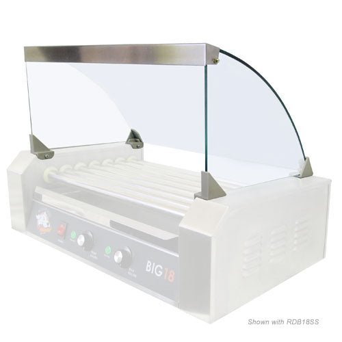 Roller Dog RDB30SS-SG Commercial Style 30 Hot Dog 10 Roller Grill Machine Guard - Image 2