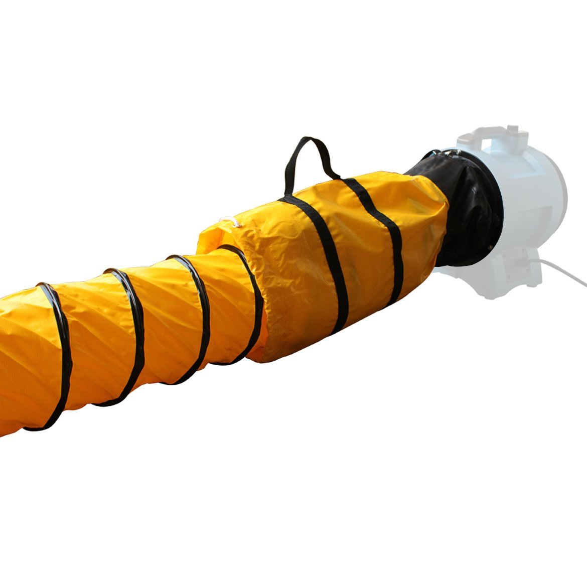XPower 8DH15 8-Inch x 15-Foot Extra Flexible Ventilation PVC Duct Hose - Image 2