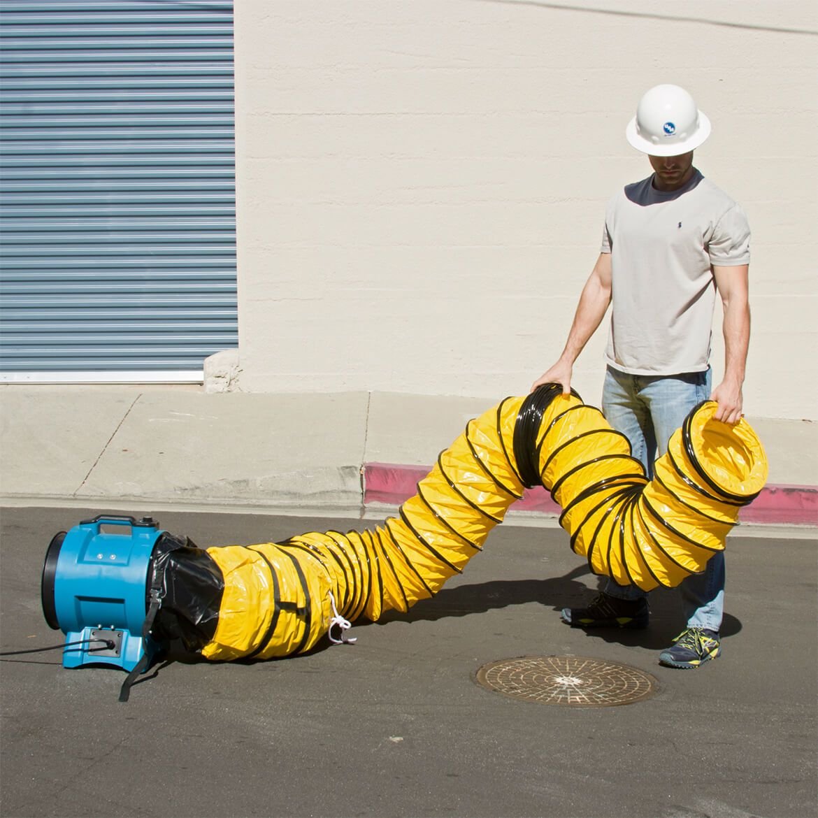 XPower 8DH15 8-Inch x 15-Foot Extra Flexible Ventilation PVC Duct Hose - Image 3